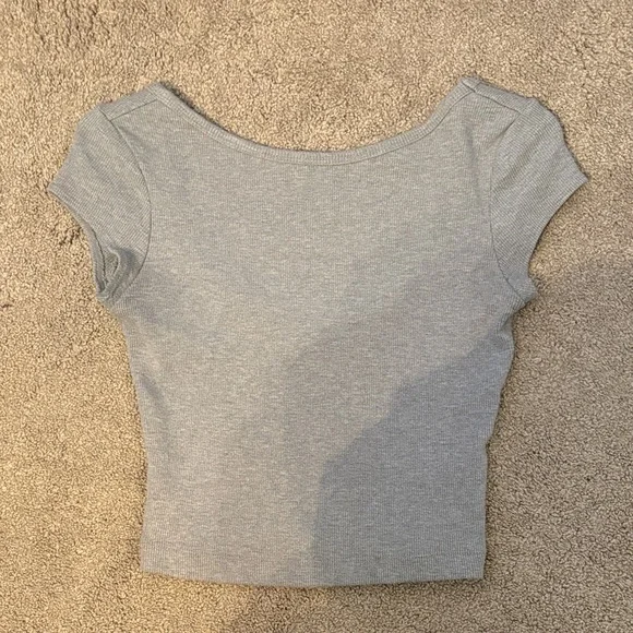 Dynamite Low Back Ribbed Top - Picture 2 of 3